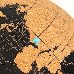 Punaises pour marqueurs de carte d'avion miniatures (12)