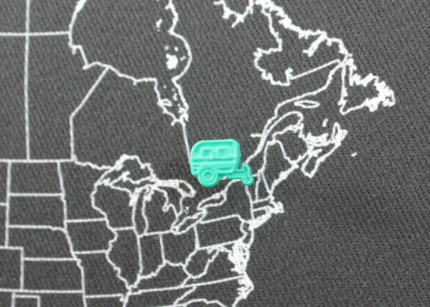 Airstream Trailer Map Pin, Map Marker, Push Pin - Trailer, Driving ...