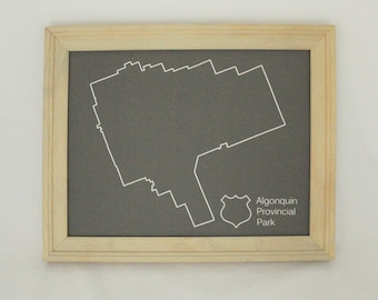 Algonquin Provincial Park Map | Push pin map of Algonquin Park | Ontario Parks