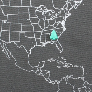 Tree Map Pin Tree Map Pin, Map Marker Push Pins - Fir Tree, National Park, State ...
