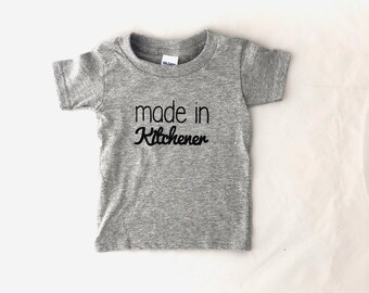 Toddler and Kids 'Made in Kitchener' T-Shirts