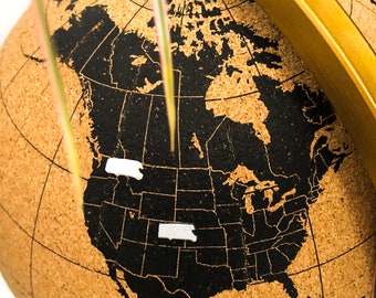 RV Map Pin, Map Marker, Push Pin | Recreational Vehicle, Camper, Bus Driving, World Map Pin