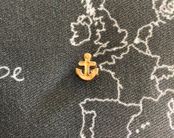 Anchor Map Pin | Map Marker |Push Pin | Handmade Anchor Map Tack