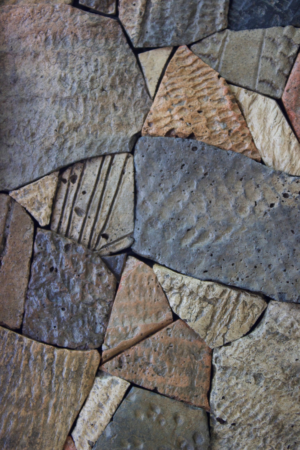 Framed Ancient Native American Indian Pottery Shard Art Piece Etsy