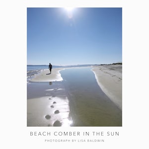 Beach Comber in the Sun - Coastal Decor - Ocean Photo