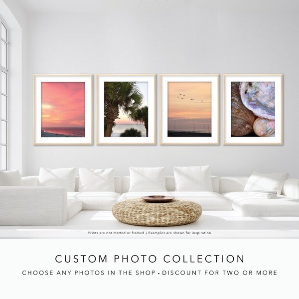 Create a Photo Collection - Choose any Photos in the Shop - 15 Percent Off a Pair - 20% Off 3 or More - Mix and Match Set of Prints