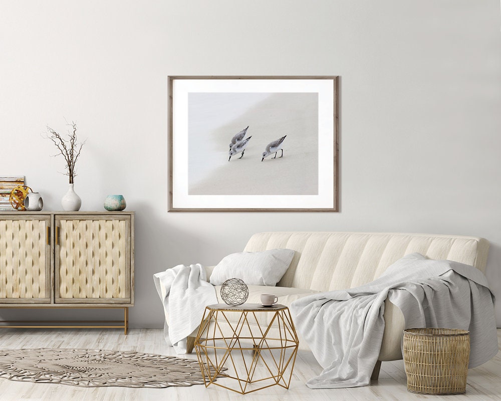 Sandpipers in the Ebb Nature Photo Coastal Decor Little - Etsy