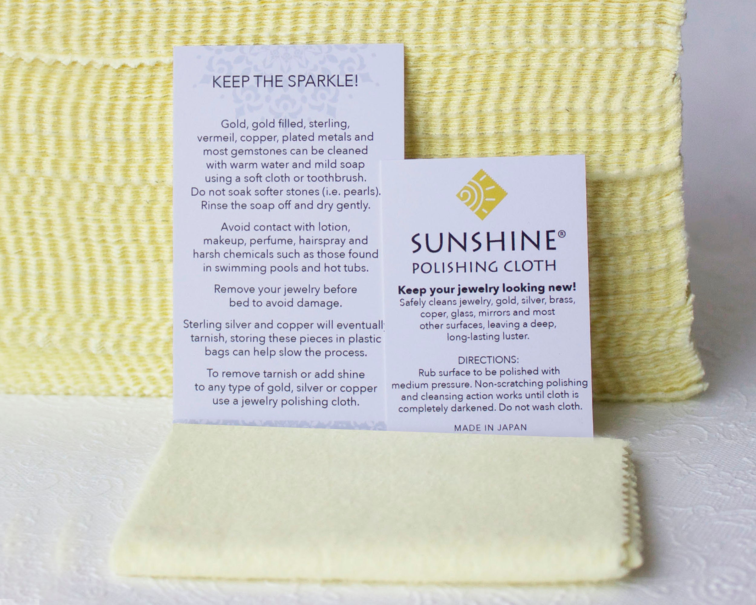 Sunshine Polishing Cloth 2.5 X 2 Inches, Free Shipping 