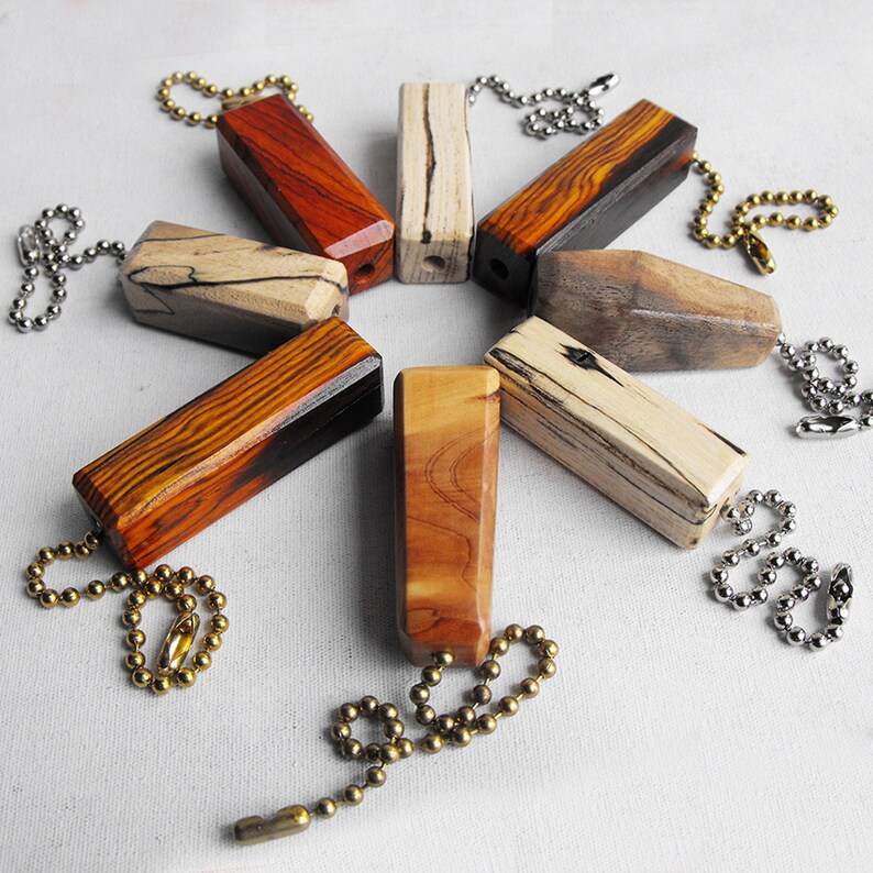 Spalted Beech Wood Key Chain Hand Shaped Wooden Keychain Etsy