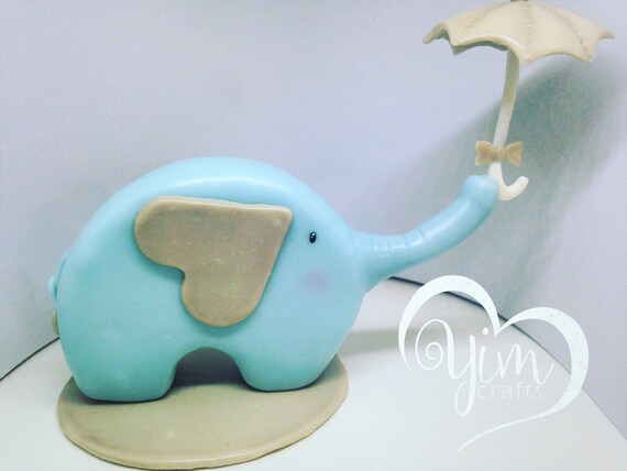 umbrella elephant baby shower