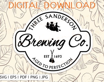 Three Sanderson Brewing Co. Digital Download Custom Designed Halloween SVG