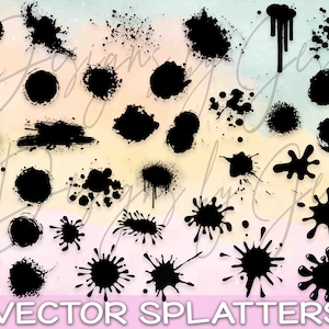 Vector Splatter Sheet Digital Download