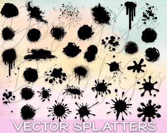 Vector Salpicadura Hoja Descarga digital