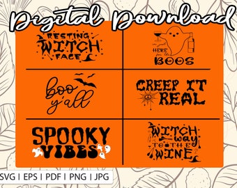 Halloween Vector Design Sheet Descarga digital con vector Pumpkin Free Gift