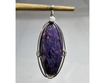 6,2 g CHAROIT Anhänger - Argentium Sterlingsilber Wrapping ww461