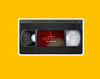 Twin Peaks VHS Tape Sticker