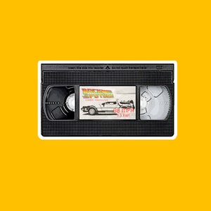 Back to the Future Movie Tape Sticker