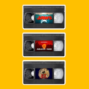 Steven Spielberg Movie Tapes Sticker Pack