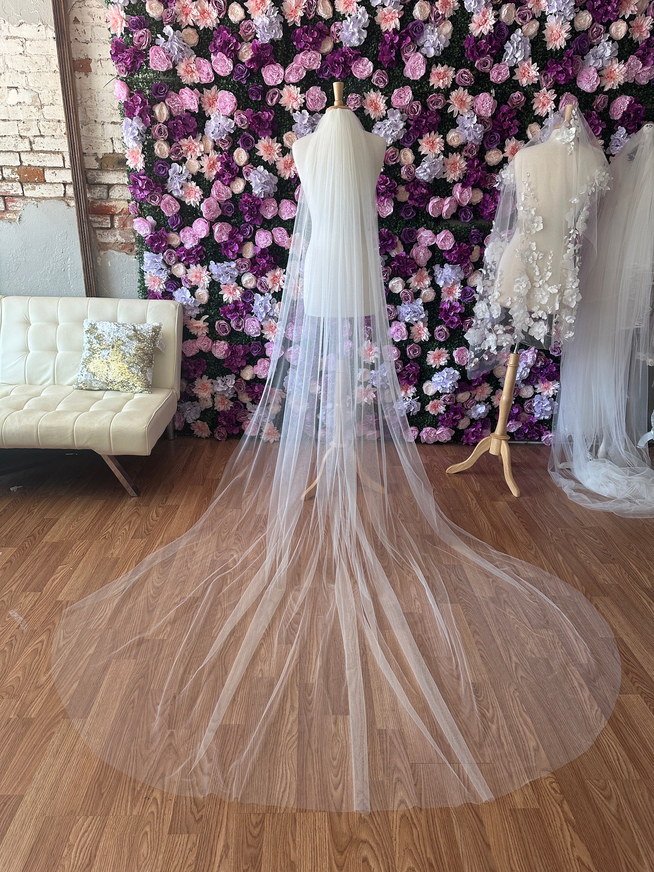 Soft Wedding Veil | Cathedral Chapel Fingertip Ivory, White, Bridal Veil  Single Tier Wedding, Simple Veil, Long Bridal, Veil Cathedral - Etsy Sweden, image size:2250x3000