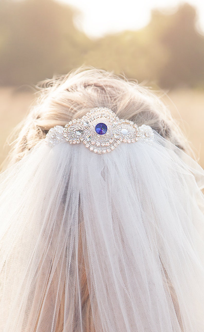 Bridal Veil Comb Etsy