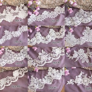 Beautiful Lace Drop Veil image 10