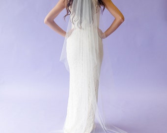 Cascade Cut Wedding Veil