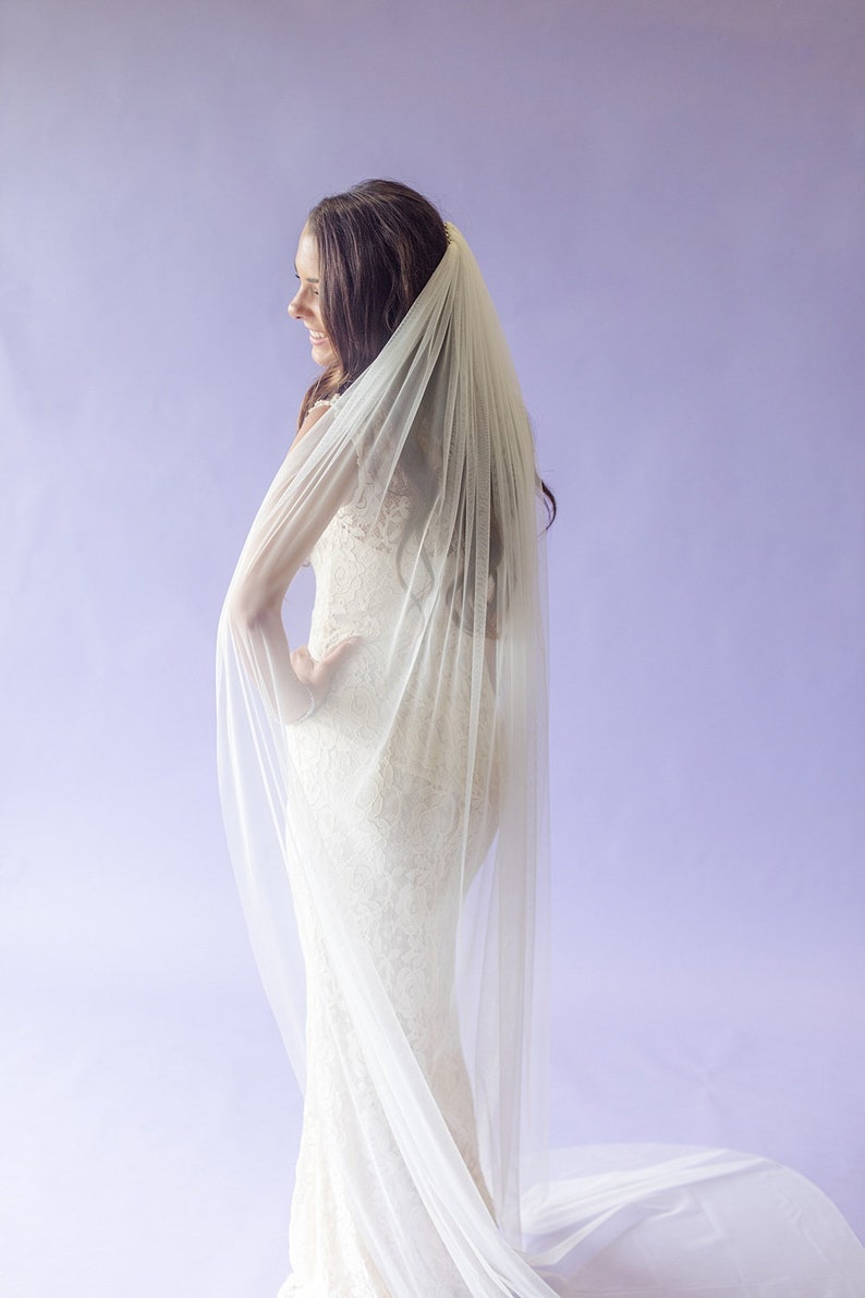 Very Soft Wedding Veil English Net image 1