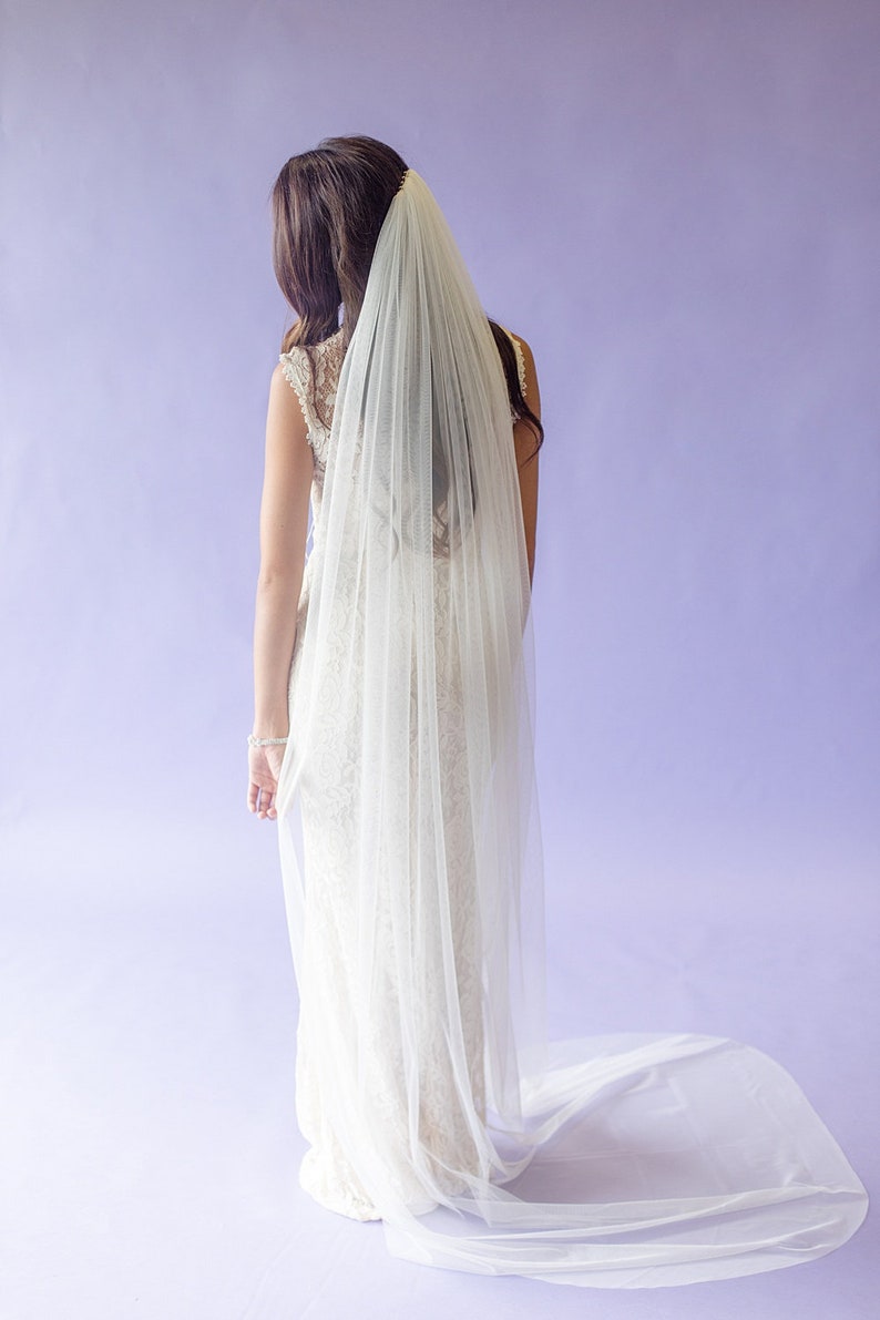 Very Soft Wedding Veil English Net image 5