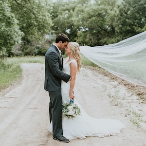 Sheer Soft Wedding Veil image 4