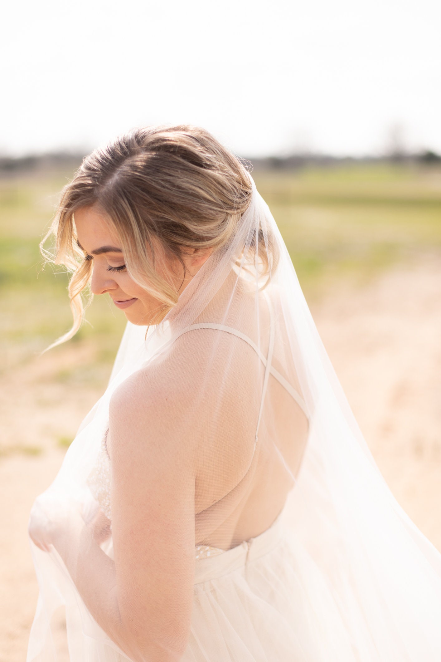 Barely even there pearl veil with comb Barely-there Veil, Pearl Veil, Pearl Barely There Bridal  main image 2