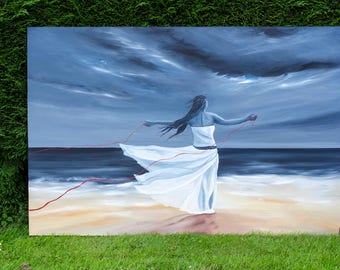 The Journey red Thread of Destiny Series Acrylic | Etsy