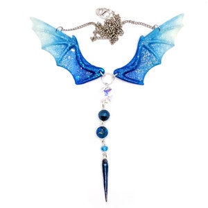 Resin Necklace - Dragon Wings