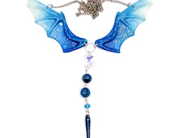 Resin Necklace - Dragon Wings