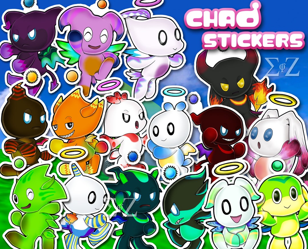 Sonic Adventure 2 Battle Chao Stickers Dark Hero Neutral 