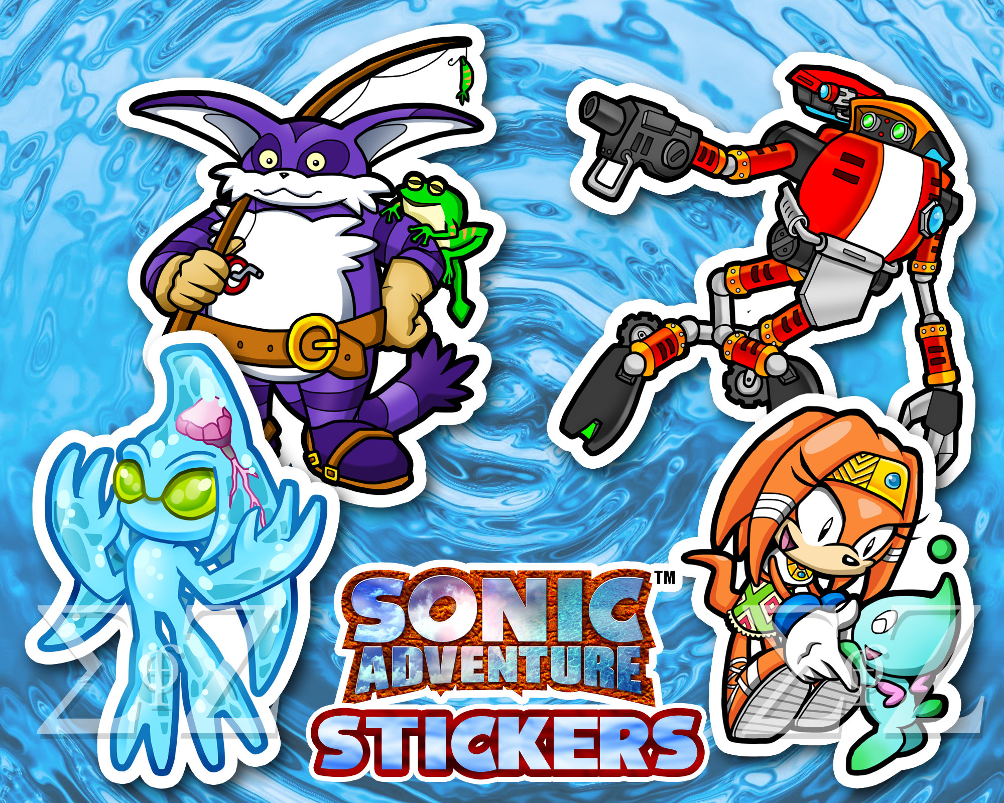 Buy Sonic the Hedgehog Team Chaotix Stickers Online in India 