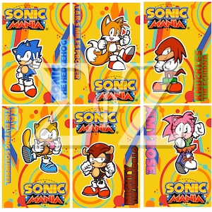 Sonic Mania Plus 4x6 Inch Glossy Prints SEGA -  Sweden