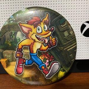 Crash Bandicoot & Coco Bandicoot Pin Button Set Sony Playstation Crash