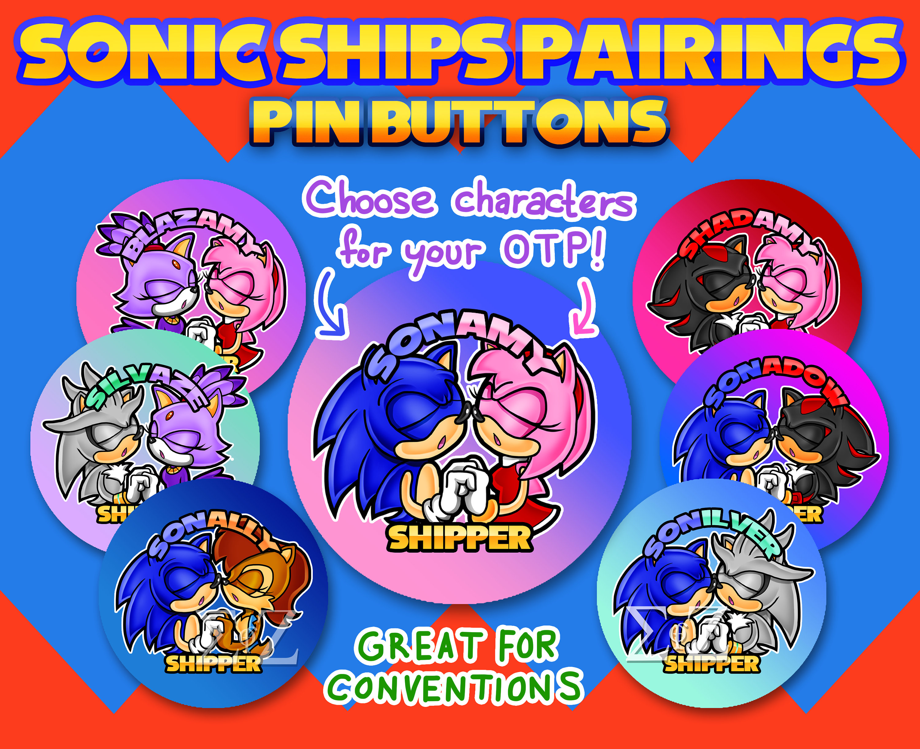 Alguns Shipps Homossexuais de Sonic the Hedgehog!