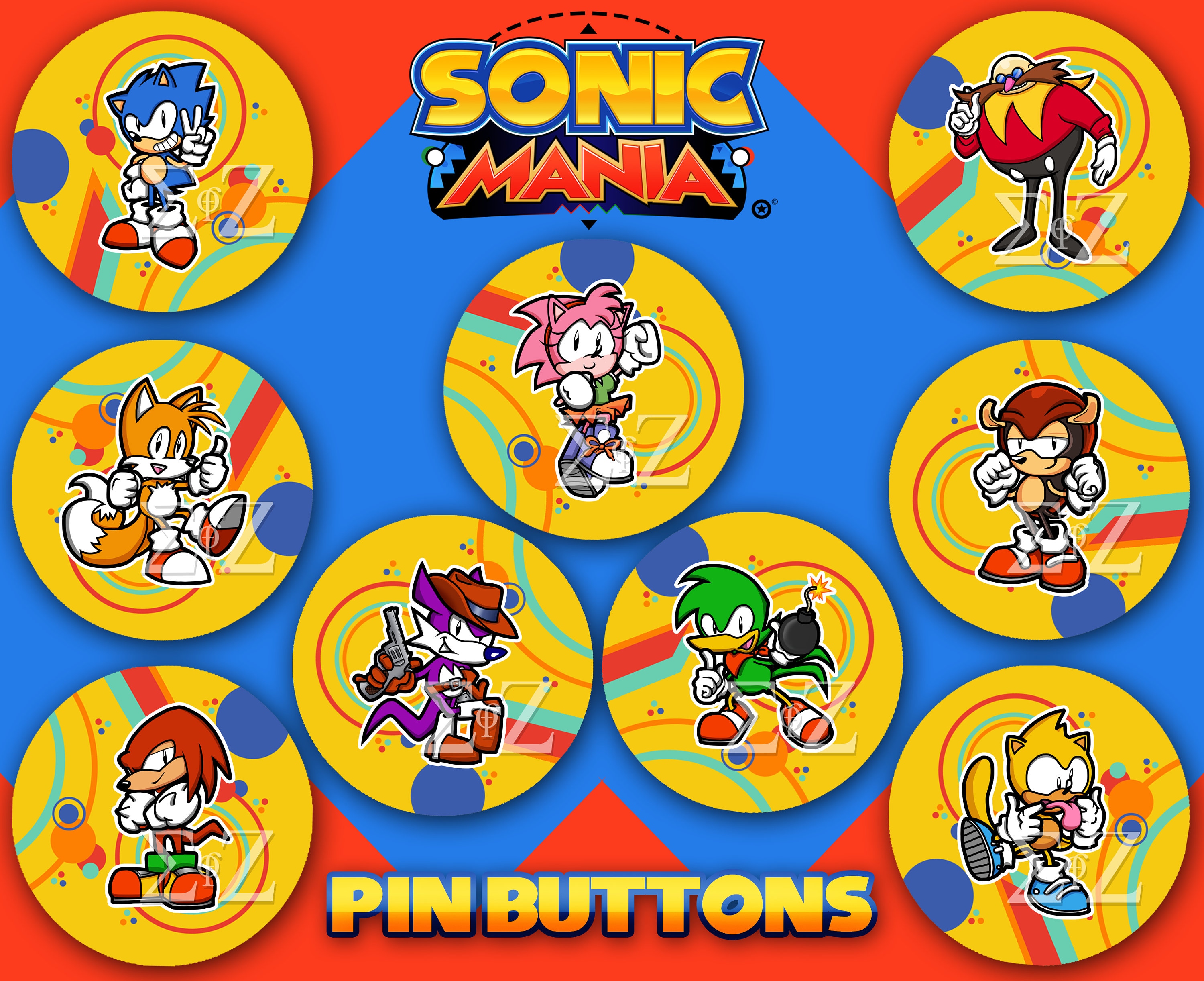 Speedy Sonic: Classic Sonic The Hedgehog Collectible Pin