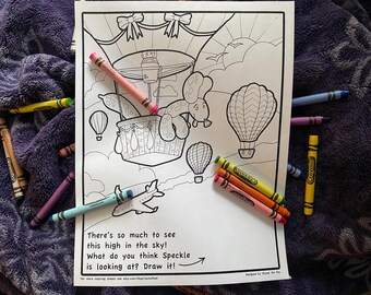 Speckle the Balloon Doggie's OUTDOOR FUN An All-Ages All-Genders Coloring Book DIGITAL