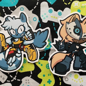 SEGA Sonic the Hedgehog Stickers - Tangle & Whisper from IDW Publishing Comic Books