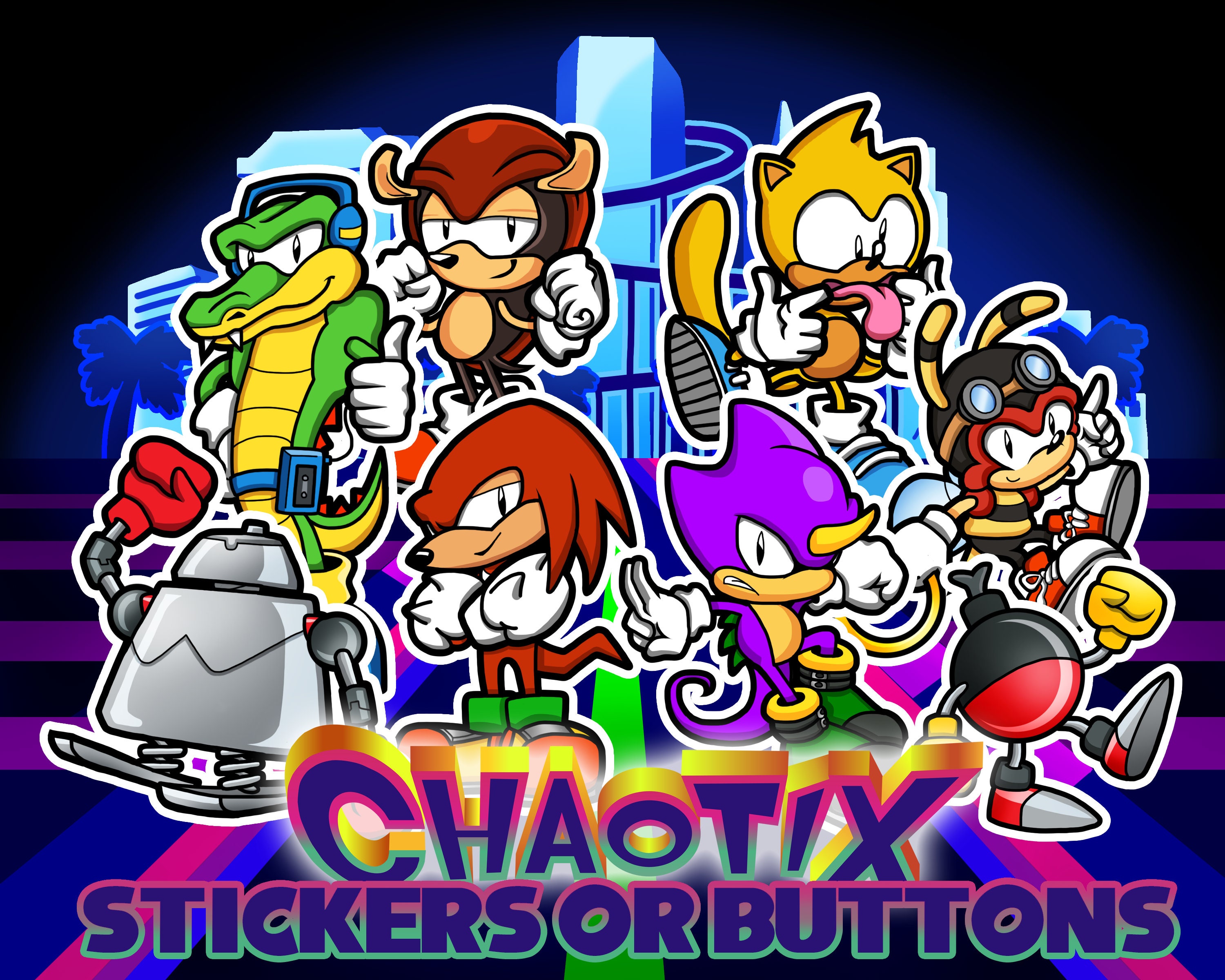 team Chaotix - Sonic modern figures #artwork