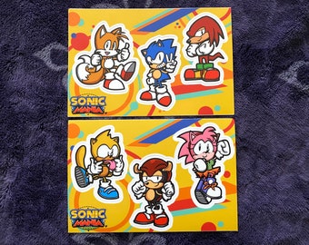 SEGA Sonic Mania Pin Buttons Incl. Sonic the Hedgehog Tails 