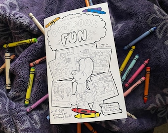 Speckle the Balloon Doggie's OUTDOOR FUN An All-Ages All-Genders Coloring Book