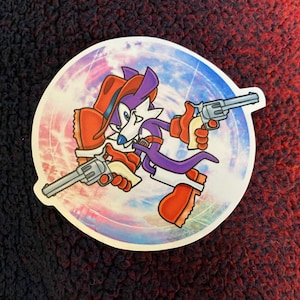 Fang Adventure Vinyl Sticker - Fang the Sniper Nack the Weasel - SEGA Sonic the Hedgehog