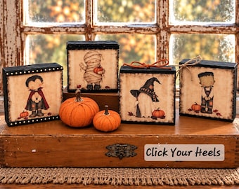 Halloween Primitive  Blocks