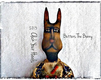 E Pattern  Primitive  Rabbit pattern Butters The Bunny Click Your Heels