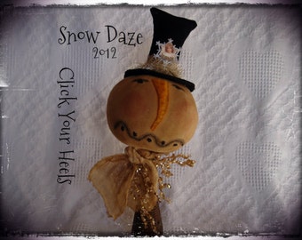 E Pattern,Snow Daze Snowman Primtive Doll Pattern Click Your Heels
