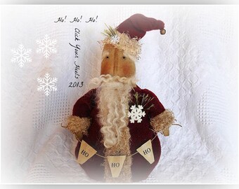 Primitive E Pattern Pattern Ho Ho Ho Santa Claus   Click Your Heels