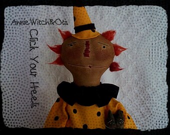 E Pattern  Annie Witch & Otis The Cat Pattern
